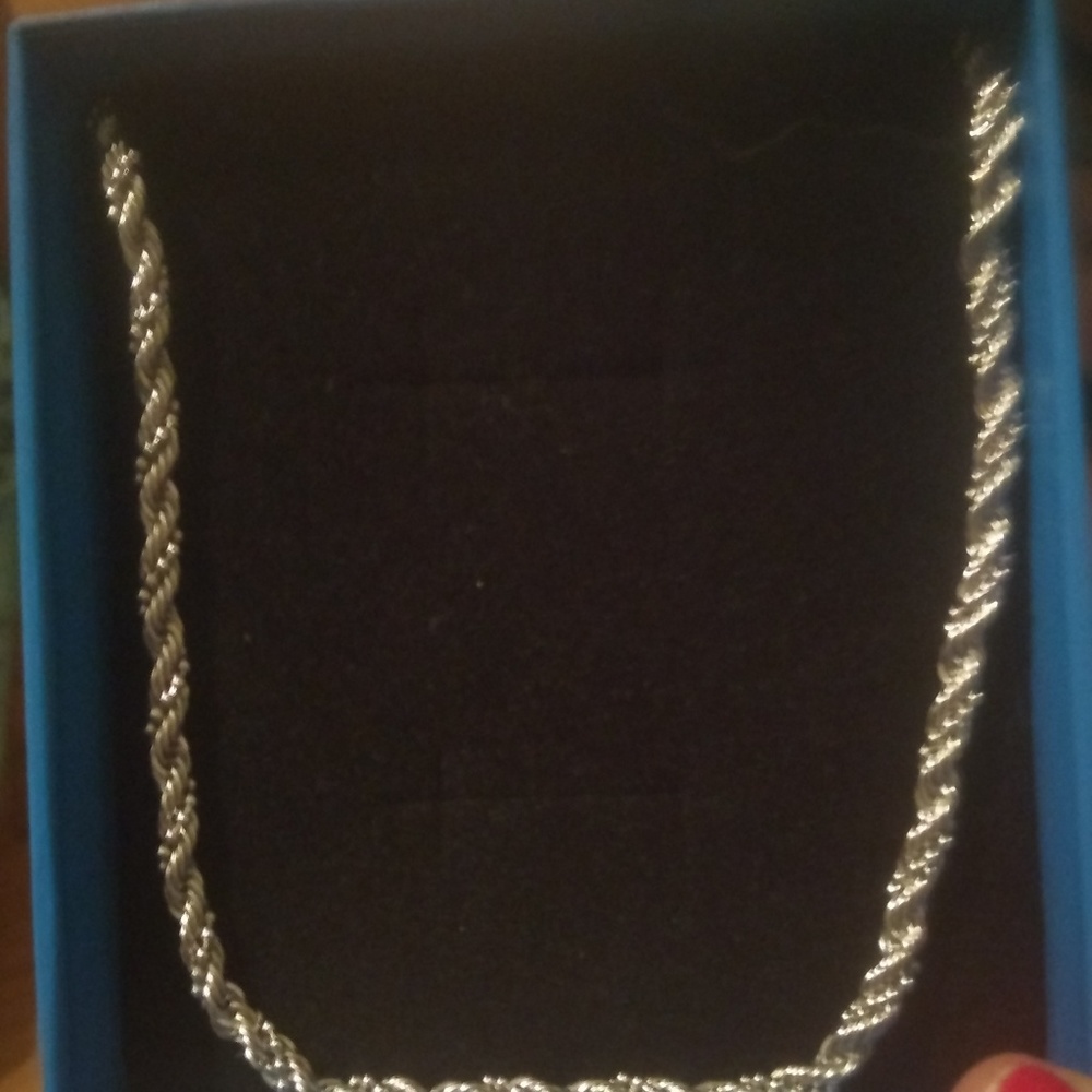 Women's Sterling silver rope chain
